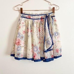 ♡ Liz Lisa Blue Trim Floral Skirt ♡